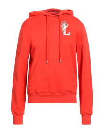 【送料無料】 ランバン メンズ パーカー・スウェット フーディー アウター Hooded sweatshirt Tomato red