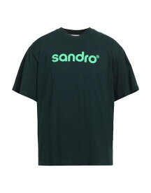 【送料無料】 サンドロ メンズ Tシャツ トップス T-shirt Dark green