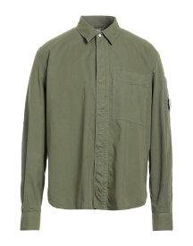 【送料無料】 シーピーカンパニー メンズ シャツ トップス Solid color shirt Military green