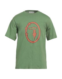 【送料無料】 トラサルディ メンズ Tシャツ トップス T-shirt Military green