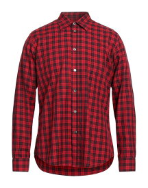 【送料無料】 デパートメントファイブ メンズ シャツ チェックシャツ トップス Checked shirt Red