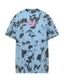 【送料無料】 ヴェルサーチ メンズ Tシャツ トップス T-shirt Azure