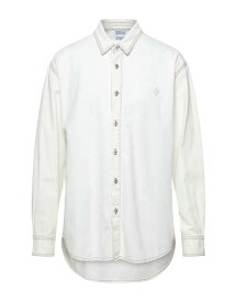 【送料無料】 マルセロバーロン メンズ シャツ デニムシャツ トップス Denim shirt White
