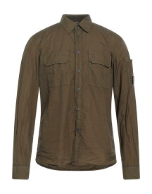 【送料無料】 シーピーカンパニー メンズ シャツ トップス Solid color shirt Military green