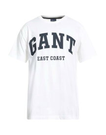 【送料無料】 ガント メンズ Tシャツ トップス T-shirt White