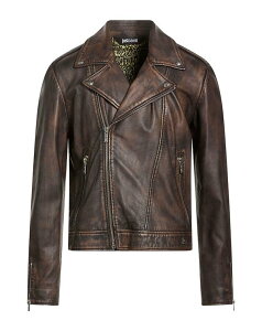 �W���X�g�J�o�� �����Y �A�E�^�[ �W���P�b�g�E�u���]�� JUST CAVALLI �u���]�� Dark Brown �u���E��