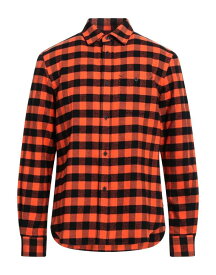 【送料無料】 ケンゾー メンズ シャツ チェックシャツ トップス Checked shirt Orange