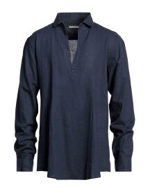 【送料無料】 グレイ ダニエレ アレッサンドリー二 メンズ シャツ リネンシャツ トップス Linen shirt Midnight blue