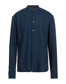 【送料無料】 ピューテリー メンズ シャツ リネンシャツ トップス Linen shirt Navy blue