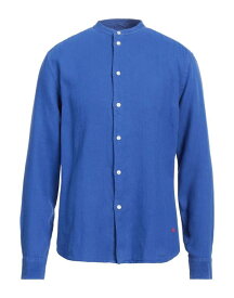 【送料無料】 ピューテリー メンズ シャツ リネンシャツ トップス Linen shirt Blue