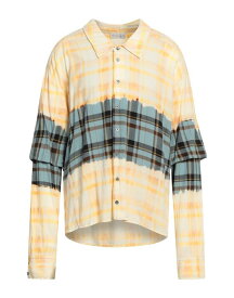 【送料無料】 フェイスコネクション メンズ シャツ チェックシャツ トップス Checked shirt Apricot