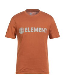 【送料無料】 エレメント メンズ Tシャツ トップス T-shirt Brown