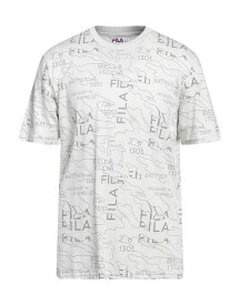 【送料無料】 フィラ メンズ Tシャツ トップス T-shirt Light grey