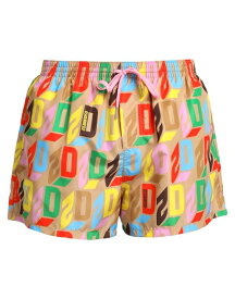 【送料無料】 ディースクエアード メンズ ハーフパンツ・ショーツ 水着 Swim shorts Camel