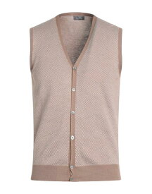 【送料無料】 ロッソピューロ メンズ カーディガン アウター Cardigan Light brown