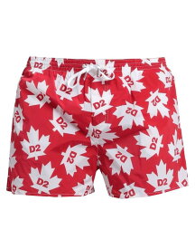 【送料無料】 ディースクエアード メンズ ハーフパンツ・ショーツ 水着 Swim shorts Red