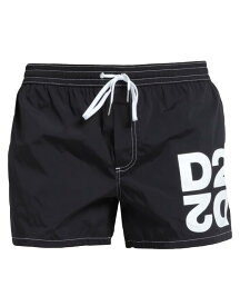 【送料無料】 ディースクエアード メンズ ハーフパンツ・ショーツ 水着 Swim shorts Black