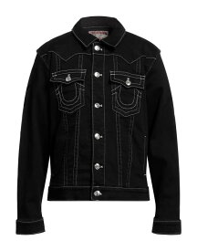 【送料無料】 トゥルーレリジョン メンズ ジャケット・ブルゾン デニムジャケット アウター Denim jacket Black