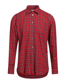 【送料無料】 デパートメントファイブ メンズ シャツ チェックシャツ トップス Checked shirt Red