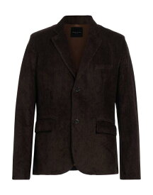 【送料無料】 ロベルトコリーナ メンズ ジャケット・ブルゾン ブレザー アウター Blazer Dark brown