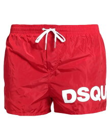 【送料無料】 ディースクエアード メンズ ハーフパンツ・ショーツ 水着 Swim shorts Red