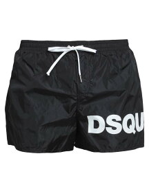 【送料無料】 ディースクエアード メンズ ハーフパンツ・ショーツ 水着 Swim shorts Black