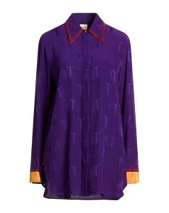 �g�b�Y ���f�B�[�X �g�b�v�X �V���c TOD'S ������V���c���u���E�X Dark Purple �p�[�v��