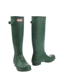 【送料無料】 ハンター レディース ブーツ・レインブーツ シューズ Boots Green