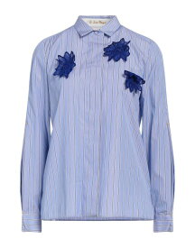 【送料無料】 サルテペッテゴーレ レディース シャツ トップス Striped shirt Azure