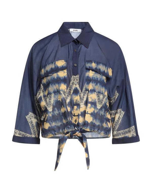  ジジル レディース シャツ トップス Patterned shirts  blouses Midnight blue