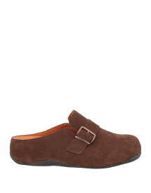 【送料無料】 フィットフロップ レディース サンダル シューズ Mules and clogs Dark brown