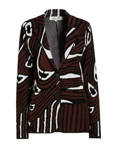 �_�C�A�� �t�H�� �t�@�X�e���o�[�O ���f�B�[�X �A�E�^�[ �W���P�b�g�E�u���]�� DIANE VON FURSTENBERG �e�[���[�h�W���P�b�g Dark Brown �u���E��