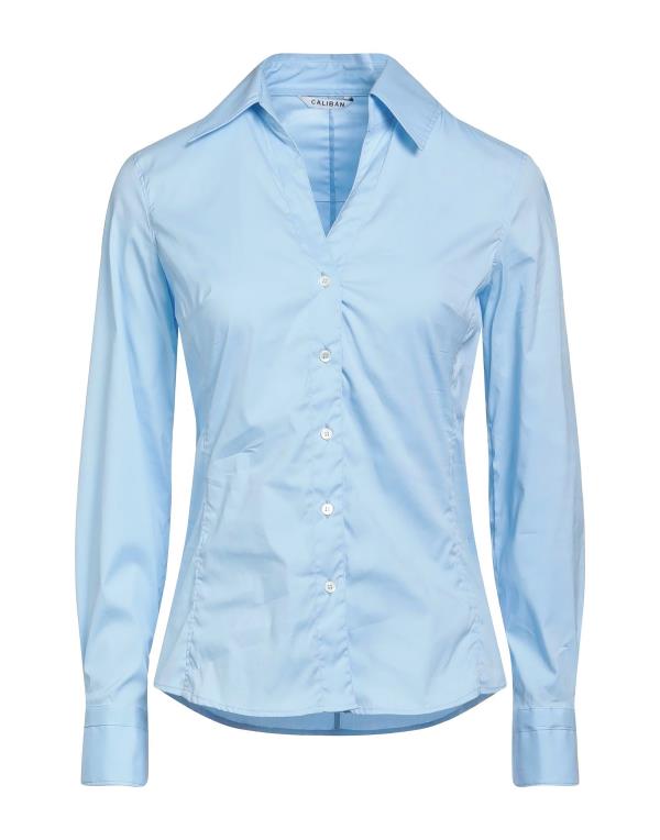  キャリバン レディース シャツ トップス Solid color shirts  blouses Light blue