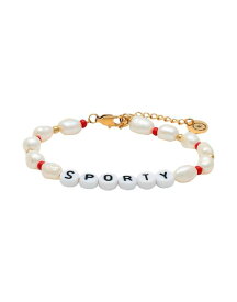 【送料無料】 スポーティ アンド リッチ レディース ブレスレット・バングル・アンクレット アクセサリー Bracelet White