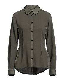 【送料無料】 ハイ レディース シャツ トップス Solid color shirts & blouses Military green