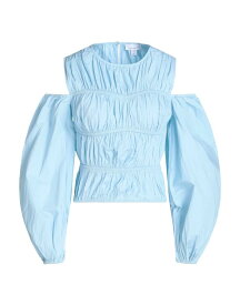 【送料無料】 トップショップ レディース シャツ ブラウス トップス Blouse Sky blue