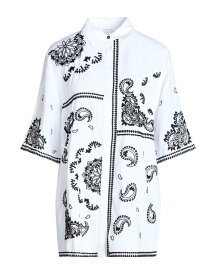 【送料無料】 トップショップ レディース シャツ トップス Patterned shirts & blouses White