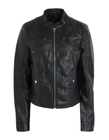 【送料無料】 ヴェロモーダ レディース ジャケット・ブルゾン アウター Biker jacket Black