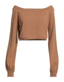 【送料無料】 セミクチュール レディース ニット・セーター アウター Sweater Brown