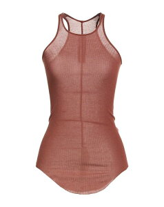 ���b�N�I�E�G���X ���f�B�[�X �g�b�v�X �V���c RICK OWENS �^���N�g�b�v Chocolate Brown �u���E��