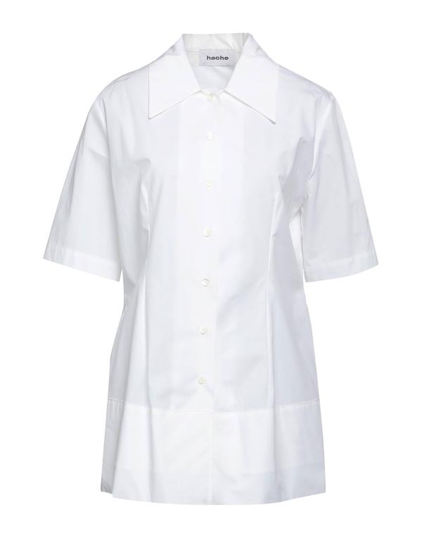  アッシュ レディース シャツ ブラウス トップス Solid color shirts  blouses White