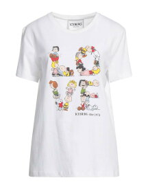 【送料無料】 アイスバーグ レディース Tシャツ トップス T-shirt White