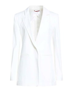 �}�b�N�X�}�[�� ���f�B�[�X �A�E�^�[ �W���P�b�g�E�u���]�� MAX MARA STUDIO �e�[���[�h�W���P�b�g White �z���C�g