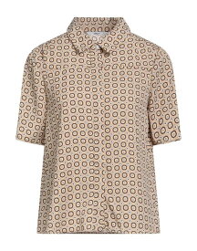 【送料無料】 オンリー レディース シャツ トップス Patterned shirts & blouses Beige