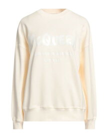 【送料無料】 アレキサンダー・マックイーン レディース パーカー・スウェット アウター Sweatshirt Cream