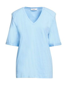 【送料無料】 ジジル レディース Tシャツ トップス Basic T-shirt Light blue