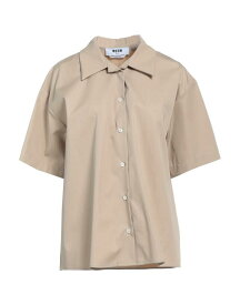 【送料無料】 エムエスジイエム レディース シャツ トップス Solid color shirts & blouses Dove grey