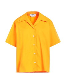 【送料無料】 エムエスジイエム レディース シャツ トップス Solid color shirts & blouses Apricot
