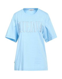 【送料無料】 ジジル レディース Tシャツ トップス T-shirt Light blue