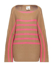 【送料無料】 セミクチュール レディース ニット・セーター アウター Sweater Camel